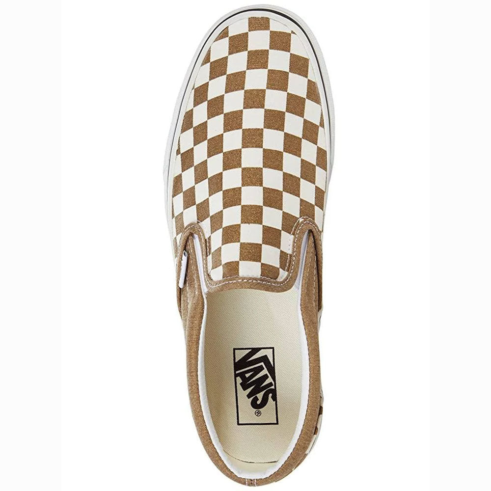 Vans Unisex Classic Slip On Shoes 6.5 8 Bronze Age True White