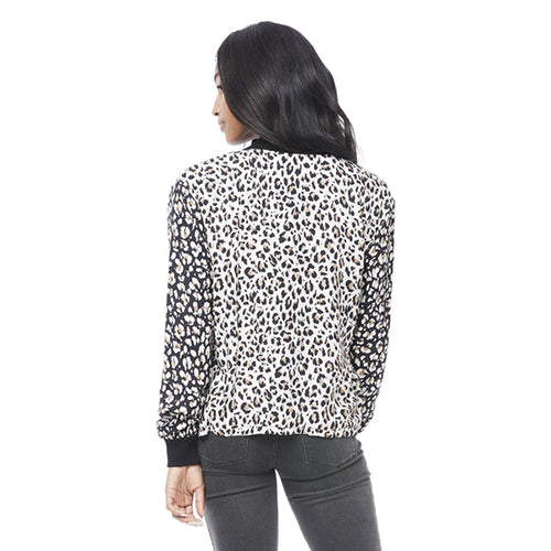 Saltwater Luxe Solitaire Long Sleeve Bomber Jacket
