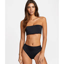 RVCA RVCA Solid Bandeau Womens Bandeau BLACK S Womens Bikini Tops