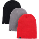 Burton Burton Kids Recycled DND 3 Pack Beanie TrueBlack/SharkSkin/Tomato 1SZ Youth Boys Toques 8 to 14 years