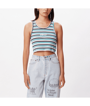 Obey Obey Womens Glade Tank Top Opal Multi S Womens Tank Tops