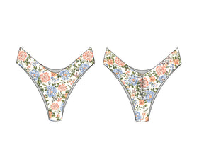 Maaji Maaji Womens Journey Bottoms Pink Chintz Floral S Womens Bikini Bottoms