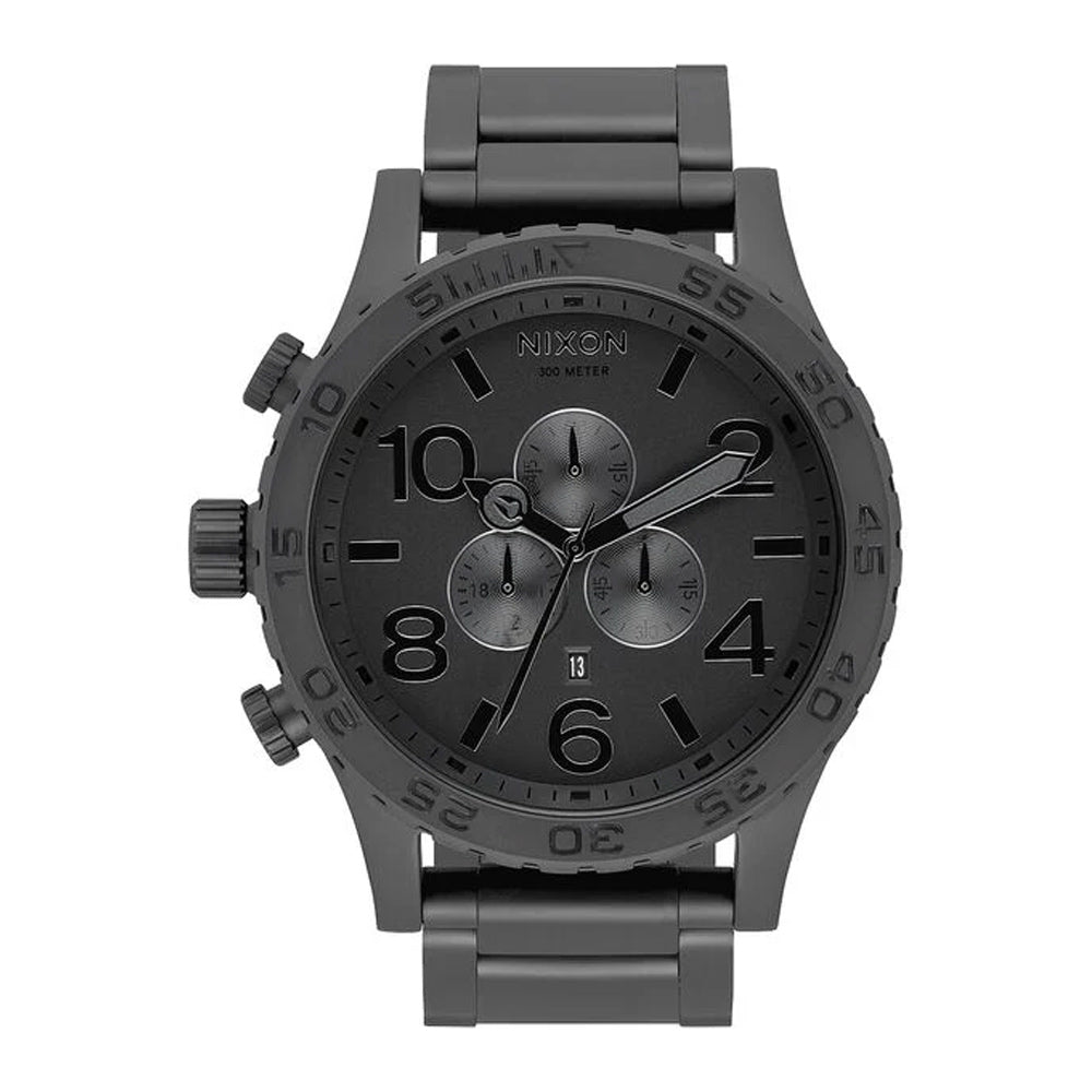 【美品】ニクソン NIXON 51-30 CHRONO ALL BLACK 51-30 Chrono Watch | Matte Black / Gold | Men's Stainless