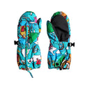 quicksilver Mr Men Kids Mitts back and front view Youth Mitts blue eqkhn03003-wbk6