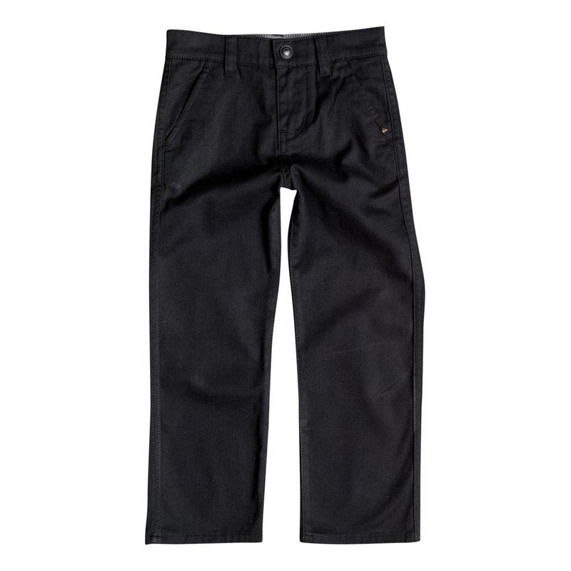quicksilver Everyday Union Chino Pant front view Boys Jeans black eqkn003033-kvj0