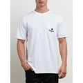 volcom Last Resort S/S Pocket Tee front view Mens T-Shirts Short Sleeve white a5011808-wht