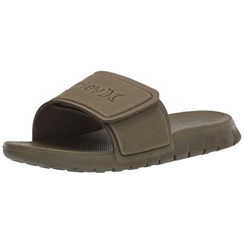 924749-395 Hurley Fusion 2.0 Mens Slip On Sandals olive canvas overall