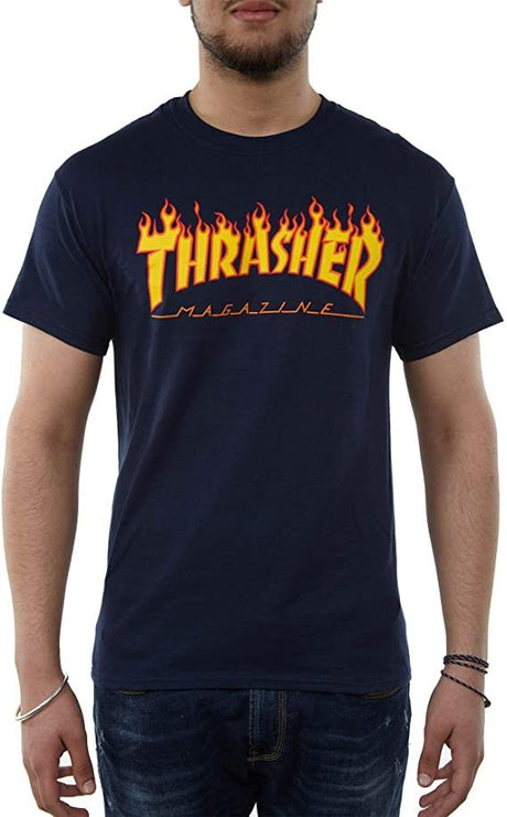 T-shirt à logo flamme Thrasher