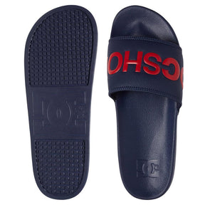DC DC Slide Mens Sandals Black/White 6 Mens Slip on Sandals 5 to 11