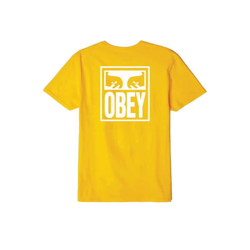 163081874.GLD, GOLD, YELLOW, OBEY EYES ICON, MENS T-SHIRTS, BASIC TEE, FALL 2019, BACK VIEW
