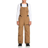 EQBTP03025-CNQ0, Otter, Utility Snow Bib Pants, Quiksilver, Youth Outerwear, Youth Snowpants, Front View