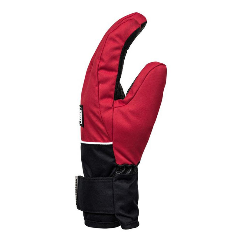 edbhn03009-rqr0 DC Franchise Youth Glove racing red side view