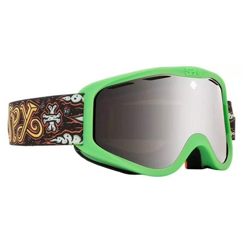 313347260084-Dirty Dog, Spy, Cadet Goggles, Silver Lenses with Green Frame, Winter 2020, Youth Goggles,
