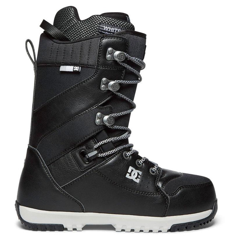 dc Mutiny Lace Up Snowboard Boots side view mens lace snowboard boots black adyo20034-blk
