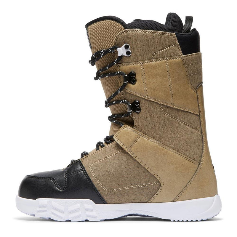 dc phase side view Mens Lace Snowbaord Boots tan