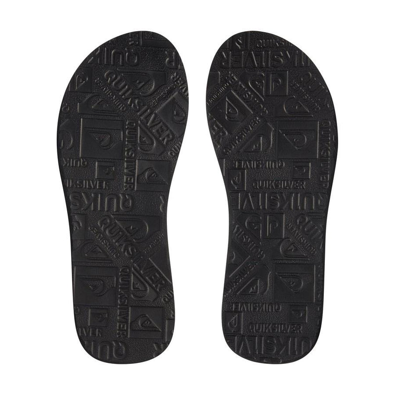 quicksilver Basis Sandals bottom view  Mens Flip Flops black/grey aqyl100482-xknb