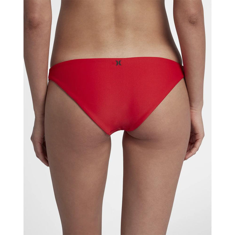 Hurley, Quick Dry Surf Bottoms, Womens Bikini Bottoms, 940926-688, red, back view