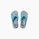 Reef Reef Boys Kids Ahi Sandals BLACK-YELLOW 1 Youth Boys Sandals 5T to 13T and 1 to 7 US Size