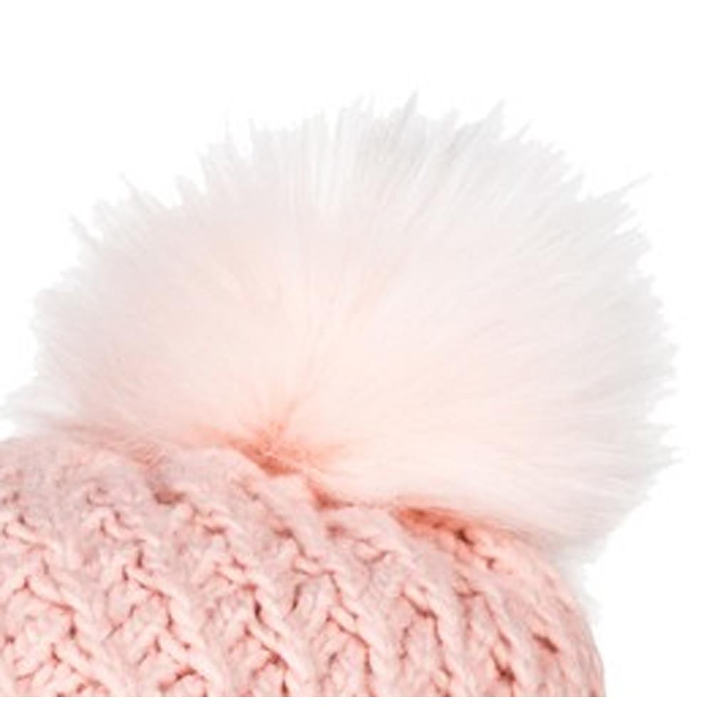erjha03412-mfn0 roxy blizzard beanie womens pom toques pink