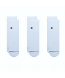 Stance Stance Mens STP Icon Quarter 3 Pack Socks White M Mens Socks