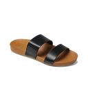 Reef Reef Womens Cushion Vista Sandals Black/Natural 6 Womens Slip on Sandals 5 to 11