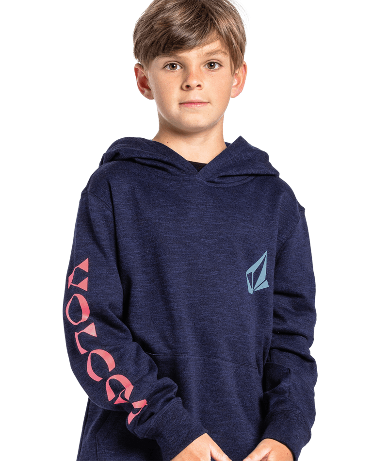 Volcom Boys Unknown Stone Pullover in Blueprint.