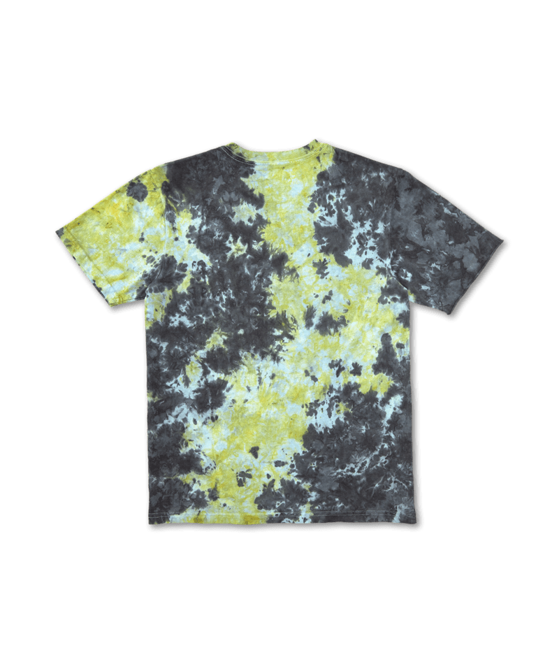 Volcom Boys Iconic Lime Tie Dye Short Sleeve Shirt.
