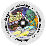 Chubby Spaceboys Alien Clear Glitter - Single Wheel