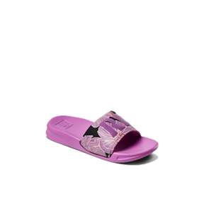 Reef Reef Girls Kids One Slide Sandals Purple Blossom 03-Feb Youth Girls Slip on Sandals 5T-13T & 1-7 US Size