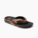 Reef Reef Mens Fanning Flip Flops - Black Tan Black and Tan 9 Mens Sandals Flip Flop 5 to 11