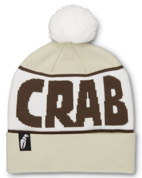 Crab Grab Crab Grab Pom Beanies Coffee & Cream One Size Mens Toques