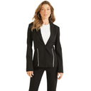 Guess Guess Women's Marion Ponte Blazer Jet Black S Womens Jackets