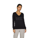Guess Guess Women's Pascale V-Neck Sweater Jet Black XS Womens Sweaters