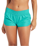 Women's Volcom Simply Core 2 Inch Boardshorts in Teal.