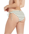 Women's Volcom Lining Up Hipster Bikini Bottoms in White.