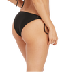 Volcom Women's Simply Seamless Skimpy Bikini Bottoms in Black.
