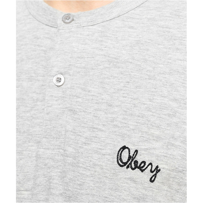 Obey Mens Assignment Henley Short Sleeve Shirt