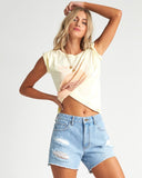 Billabong Billabong Womens How Bout That Shorts DENIM 26 Womens Jean Shorts
