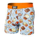 Saxx SAXX Mens Vibe Boxer Briefs GREY S Mens Boxer Brief Underwear