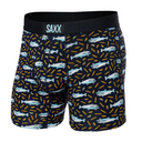 Saxx SAXX Mens Vibe Boxer Briefs GREY S Mens Boxer Brief Underwear