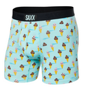 Saxx SAXX Mens Vibe Boxer Briefs GREY S Mens Boxer Brief Underwear