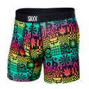 Saxx SAXX Mens Vibe Boxer Briefs GREY S Mens Boxer Brief Underwear