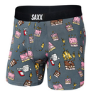 Saxx Saxx Men's Ultra Soft Boxer Brief Fly Coast Life Navy S Mens Boxer Brief Underwear