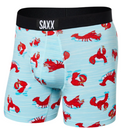 Saxx Saxx Men's Ultra Soft Boxer Brief Fly Coast Life Navy S Mens Boxer Brief Underwear