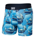 Saxx Saxx Men's Ultra Soft Boxer Brief Fly Coast Life Navy S Mens Boxer Brief Underwear