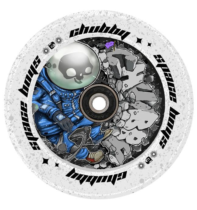 Chubby Spaceboys Astronaut Clear Glitter - Single Wheel