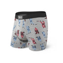Saxx SAXX Vibe BLACK STRIPE S Mens Boxer Brief Underwear