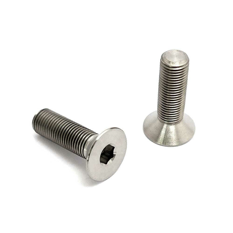 TLC Solid titanium crank spindle bolts - Natural