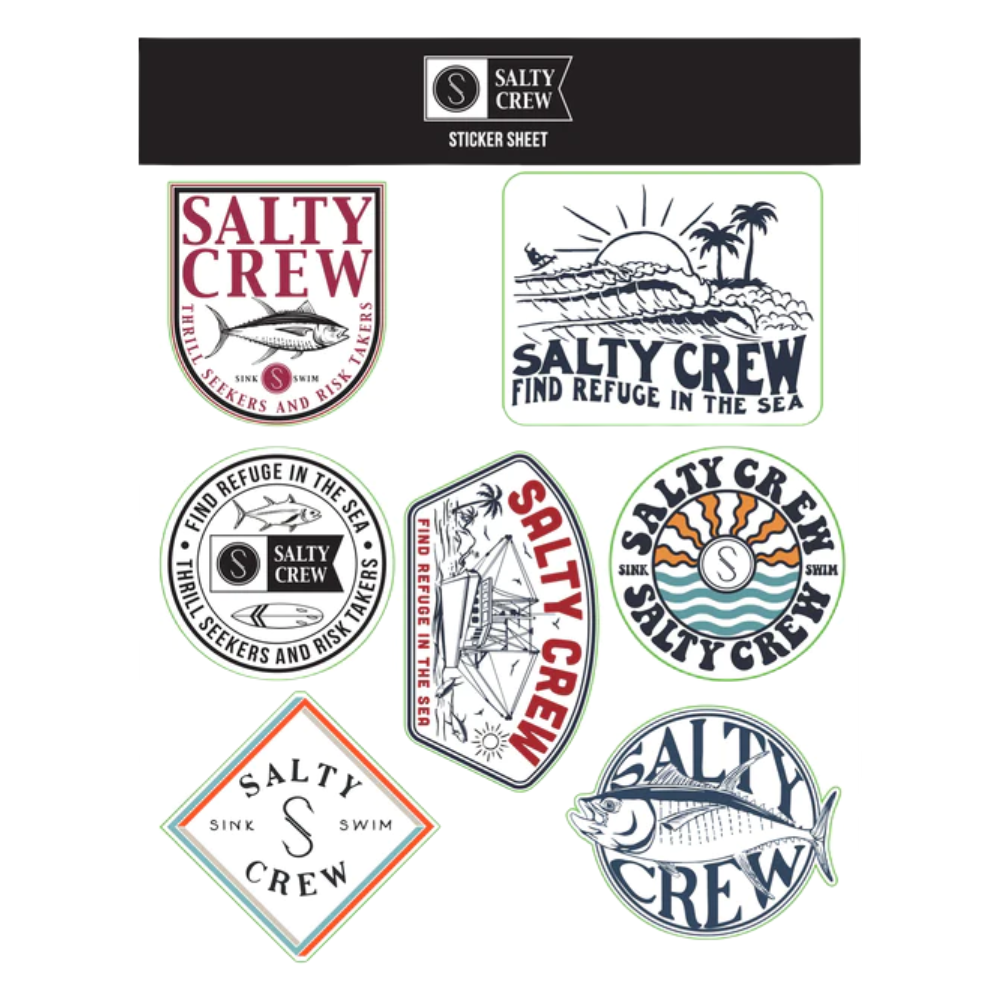 Salty Crew Graphic Sticker Sheet