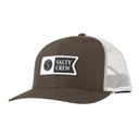 Salty Crew Salty Crew Men's Pinnacle 2 Retro Trucker Hat Military/Silver 1SZ Mens Hats Curved Brim